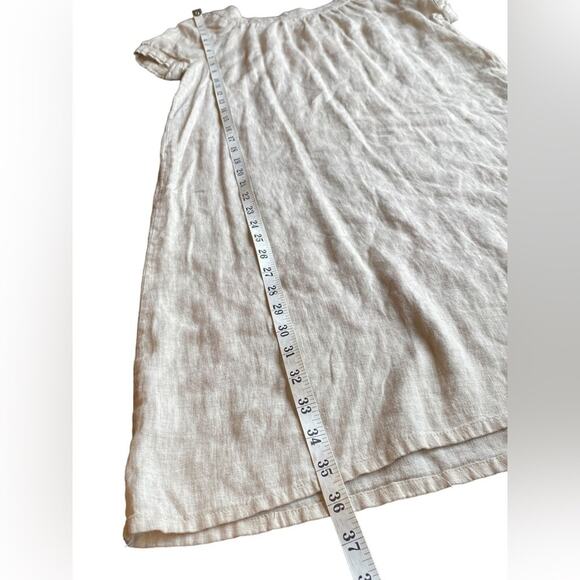 Sfera Embroidered Linen Blend Dress Size 38 (Medium) - Picture 14 of 15